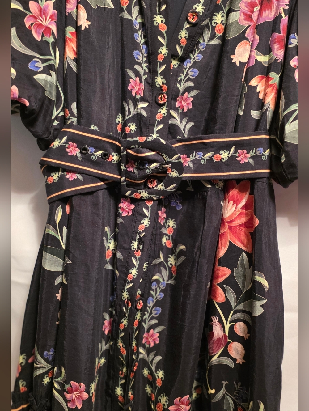 Farm Rio Floral Cotton Button Dress - Picture 4 of 12